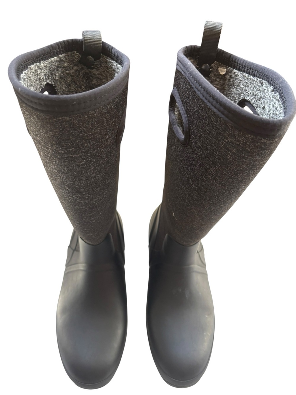 Bogs Crandall Tall Wool Boots In Dark Gray Size 10 Women’s View 2